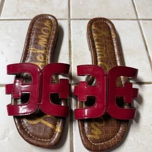 Sam Edelman Red Slide Sandals
